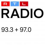 JPG Offizielles RTL Radio Main Logo in Rot Blau Rot quadrat mit Frequenzen schwarz